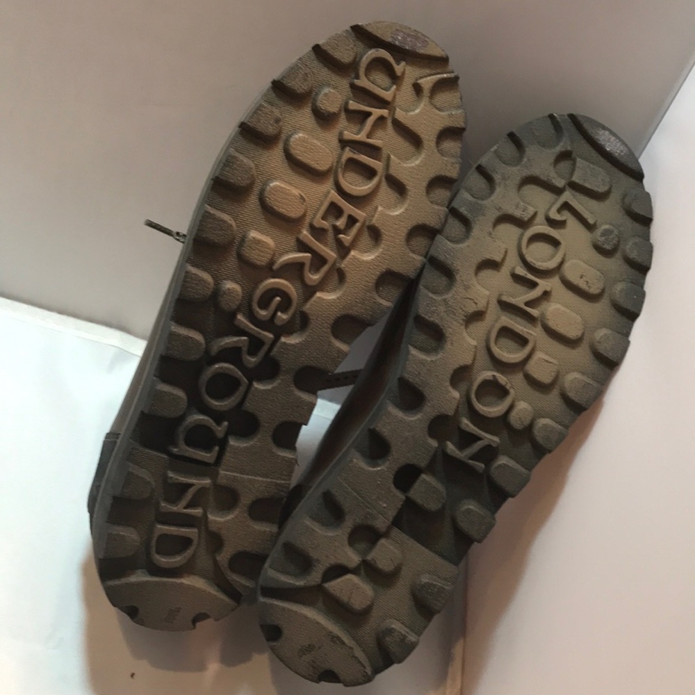 London Underground 9 gray leather lace up shoes - Picture 6 of 7